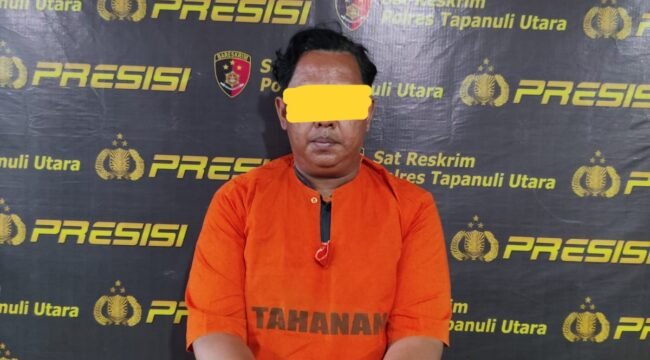 Oknum pendeta ditahan di RT Polres Taput. (Ist)