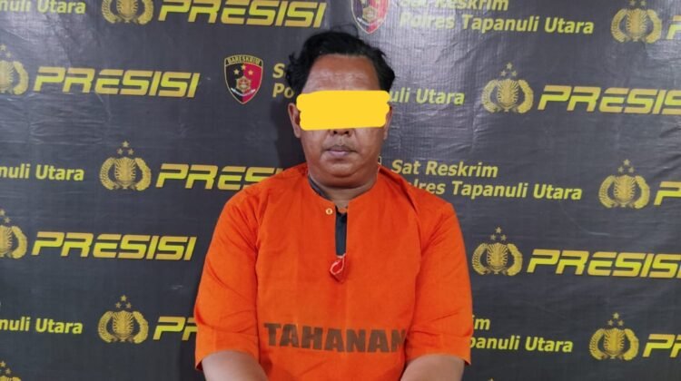 Oknum pendeta ditahan di RT Polres Taput. (Ist)