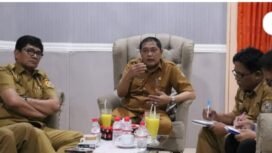 Suasana rapat Management RSUD Tarutung dengan Dewan Pengawas.(Ist)