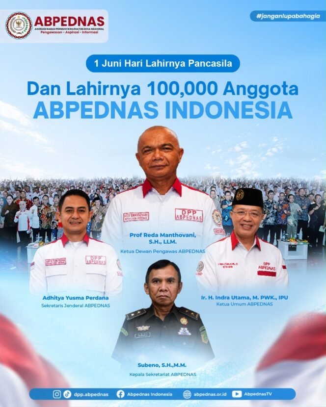 
					ABPEDNAS Capai 100 Ribu Anggota, Perkuat Peran BPD dalam Pembangunan Desa Nasional