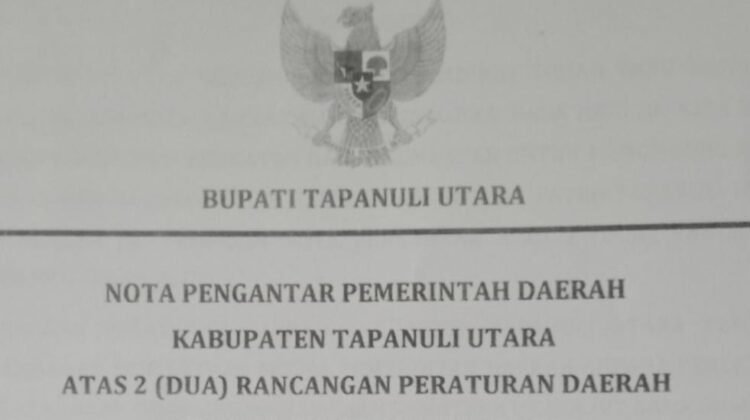 Eksekutif Usul Ranperda Tambahan Penyertaan Modal Bank Sumut dan Mual Natio Taput