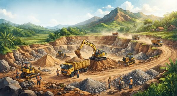 Ilustrasi Galian C. (ist/AI)